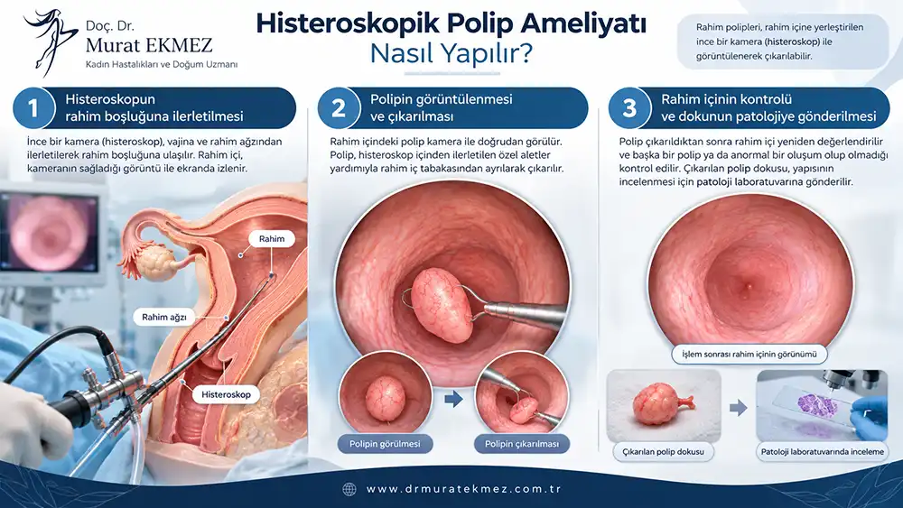 Histeroskopik Polip Ameliyatı Nasıl Yapılır? Adım Adım